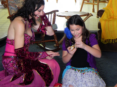 Granbury Belly Dancer Heather at a child's birthday party