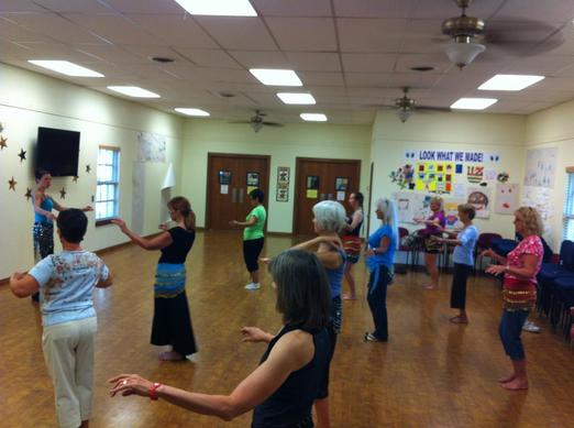 Belly Dance class at the Hood County Library